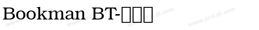 Bookman BT字体转换